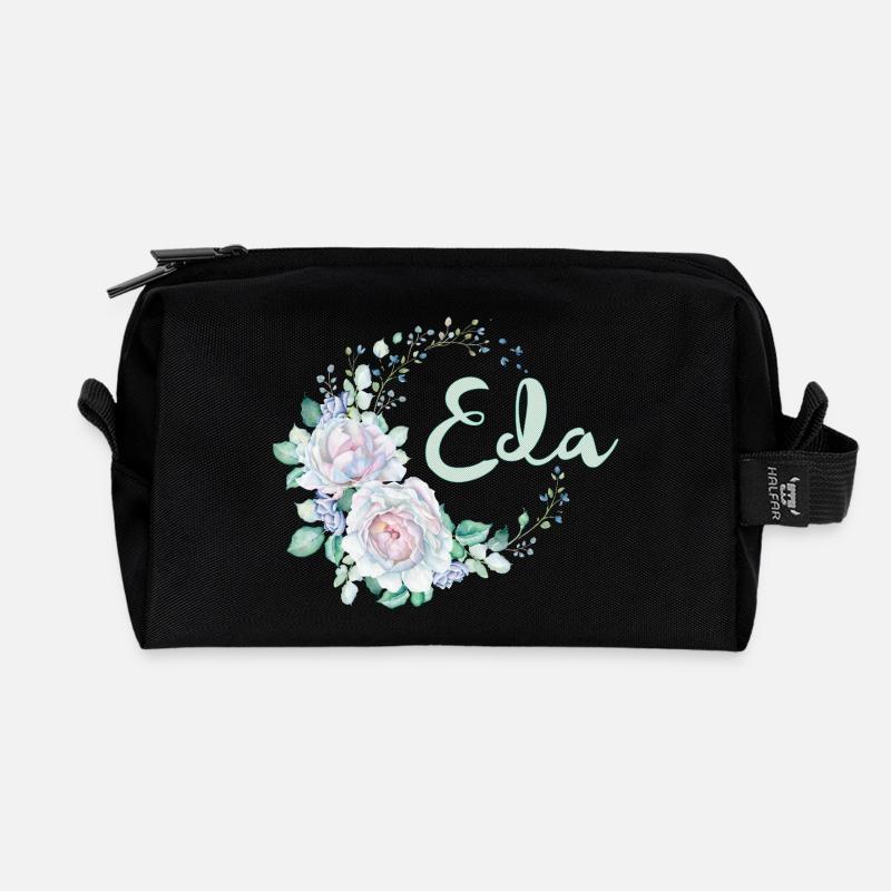 Für Eda - Recycelte Kulturtasche - Schwarz
