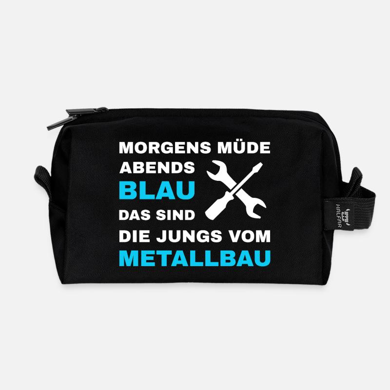 Metallbau Metallbauer Schlosser Stahlbau - Recycelte Kulturtasche - Schwarz