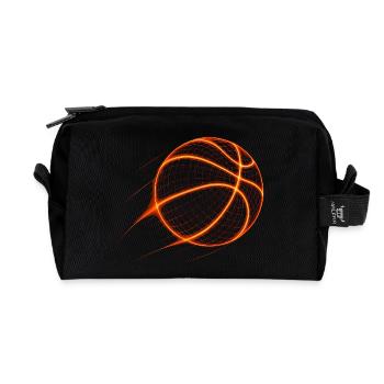 Basketball Basketballer Geschenkidee Baller Bball - Recycelte Kulturtasche - Schwarz - Vorne