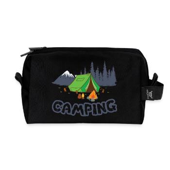 Camping - Recycled Toiletry Zip Bag - black - Front