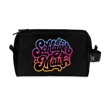 Schlager Maus - Schlagermaus - Schlagermusik - Recycled Toiletry Zip Bag - black - Front