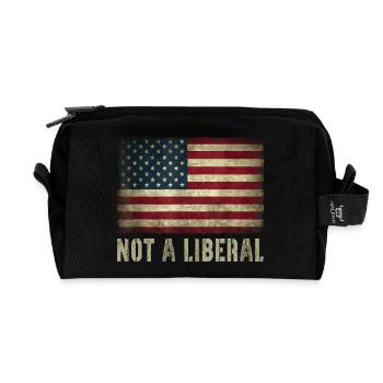 250-jähriges Amerika-Jubiläum – Kein liberales USA - Recycelte Kulturtasche - Schwarz - Vorne