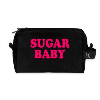 Sugar baby - Recycled Toiletry Zip Bag - black - Front