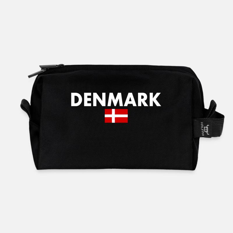 Denmark - Recycled Toiletry Zip Bag - black