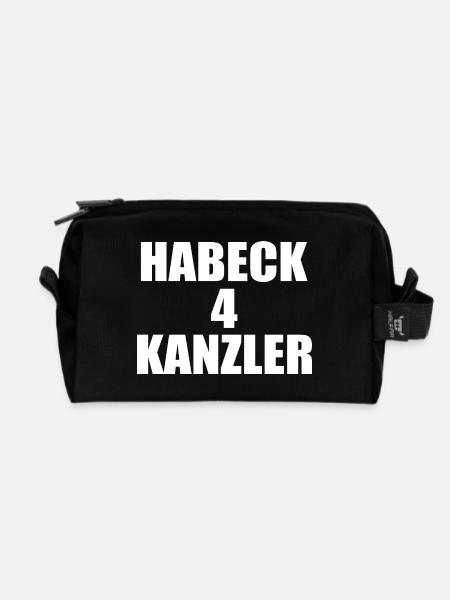 habeck 4 kanzler - Recycelte Kulturtasche - Schwarz