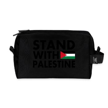 palestina - Recycled Toiletry Zip Bag - black - Front