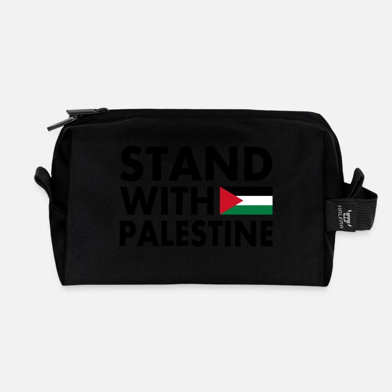 Palestina - Recycelte Kulturtasche - Schwarz