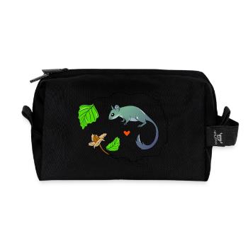 Siebenschläfer - Recycelte Kulturtasche - Schwarz - Vorne