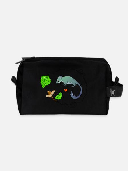 Siebenschläfer - Recycelte Kulturtasche - Schwarz