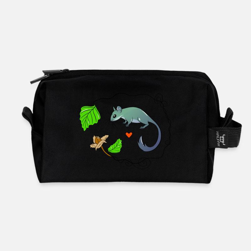 Siebenschläfer - Recycelte Kulturtasche - Schwarz