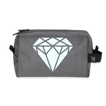 Diamant - Recycelte Kulturtasche - Anthrazit - Vorne