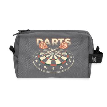 Darts 3D - Dart T-Shirts RAHMENLOS - Sport Club - Recycelte Kulturtasche - Anthrazit - Vorne