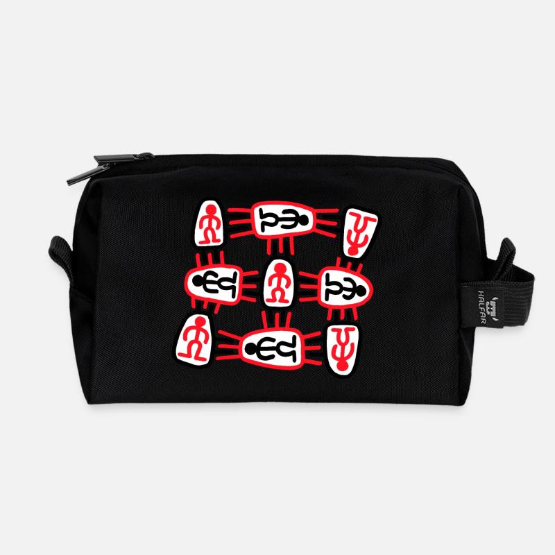 omineddos # 01 - Recycled Toiletry Zip Bag - black