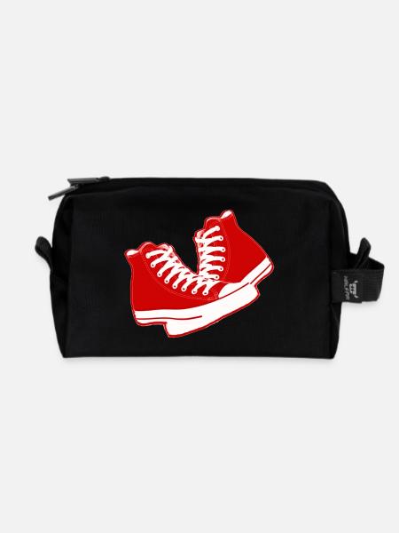 chaussures old school - Recycelte Kulturtasche - Schwarz