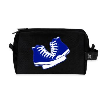 chaussures old school - Trousse de toilette en tissu recyclé - noir - Devant