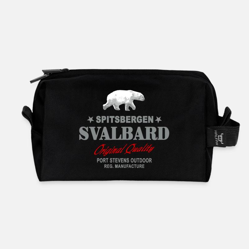 Spitsbergen - Svalbard - Spitzbergen - Polar Bear - Recycelte Kulturtasche - Schwarz