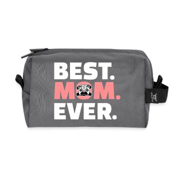 Pug - Recycled Toiletry Zip Bag - anthracite - Front