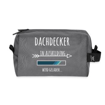 Dachdecker Handwerk Beruf Ausbildung - Recycelte Kulturtasche - Anthrazit - Vorne
