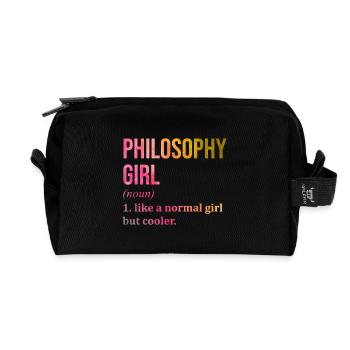 Philosophie - Recycelte Kulturtasche - Schwarz - Vorne