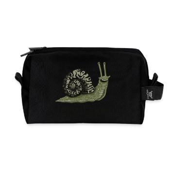 Schneck (Allez-y doucement) - Trousse de toilette en tissu recyclé - noir - Devant