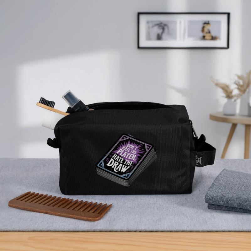 Don’t hate the player, hate the draw Recycled Toiletry Zip Bag