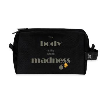The naked madness - Recycled Toiletry Zip Bag - black - Front