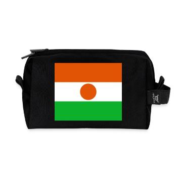 Niger - Trousse de toilette en tissu recyclé - noir - Devant