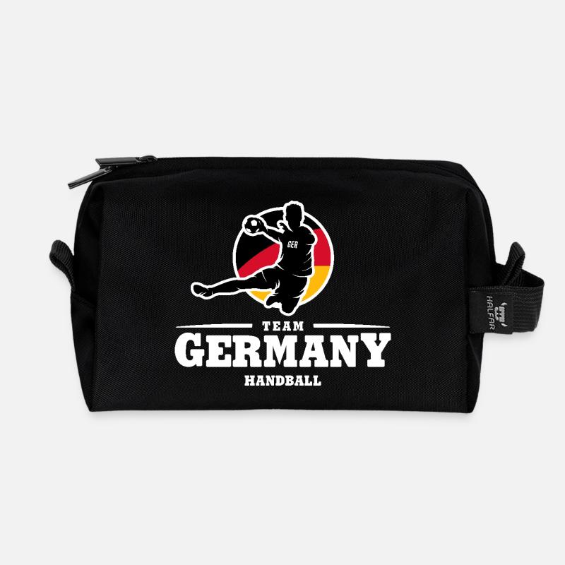 HANDBALL TEAM GERMANY - Recycled Toiletry Zip Bag - black