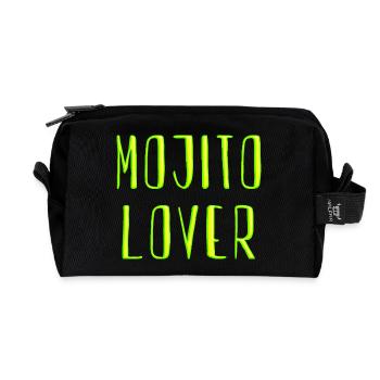 Mojito Lover - Recycled Toiletry Zip Bag - black - Front