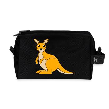 wallaby - Recycled Toiletry Zip Bag - black - Front