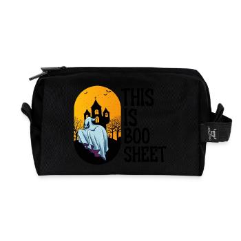 Planche graphique Boo Sheet 1 - Trousse de toilette en tissu recyclé - noir - Devant