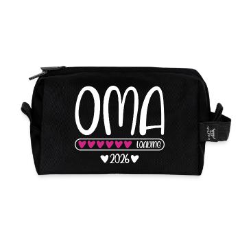 Oma 2026 loading - Recycelte Kulturtasche - Schwarz - Vorne