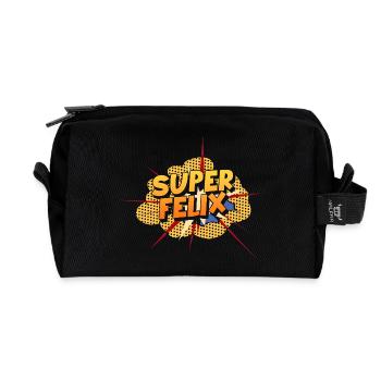 Felix - Recycled Toiletry Zip Bag - black - Front