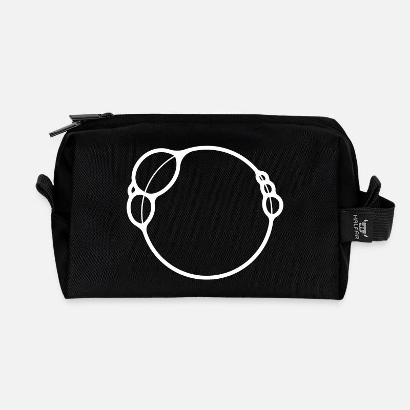BUBBLES - Recycelte Kulturtasche - Schwarz