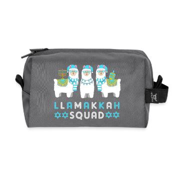 Chanukkah Hanukah Hanukkah - Recycelte Kulturtasche - Anthrazit - Vorne