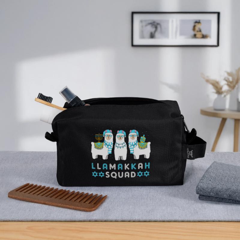 Hanoukka Hanoukka Hanoukka Trousse de toilette en tissu recyclé