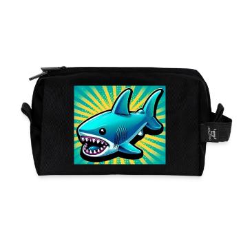 Hai - Recycelte Kulturtasche - Schwarz - Vorne