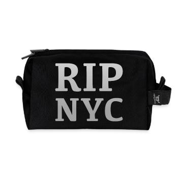 RIP NYC Monochromes Design - Recycelte Kulturtasche - Schwarz - Vorne