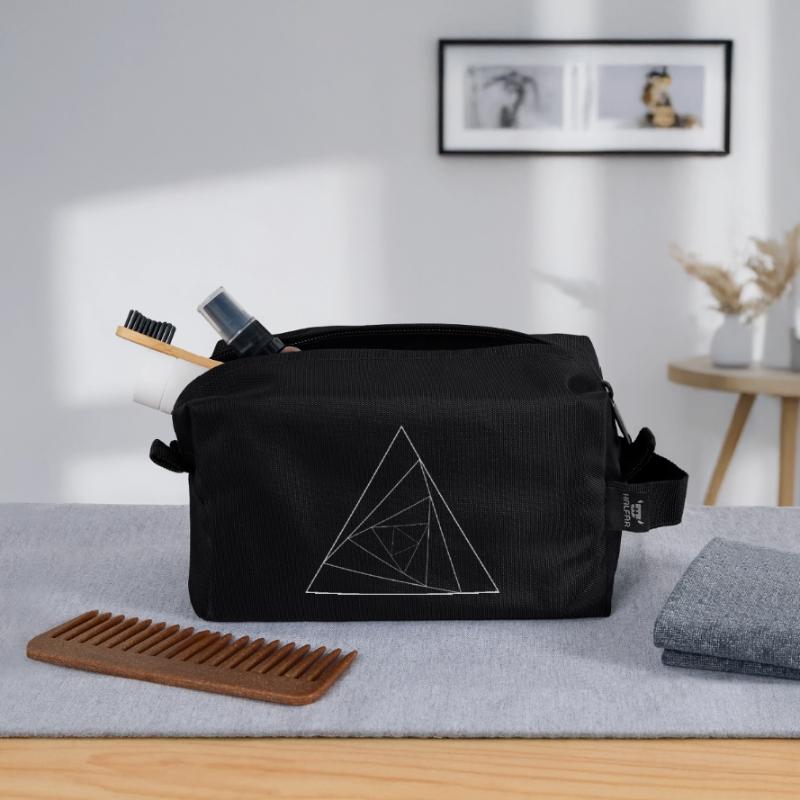Triangular triangle Recycled Toiletry Zip Bag