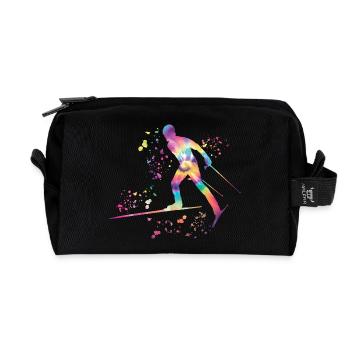 Ski de fond Ski de fond - Trousse de toilette en tissu recyclé - noir - Devant