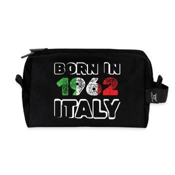 1962 - Recycled Toiletry Zip Bag - black - Front