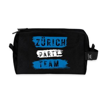 Équipe du Parti de Zurich - Trousse de toilette en tissu recyclé - noir - Devant