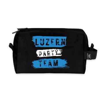 Équipe du parti de Lucerne - Trousse de toilette en tissu recyclé - noir - Devant