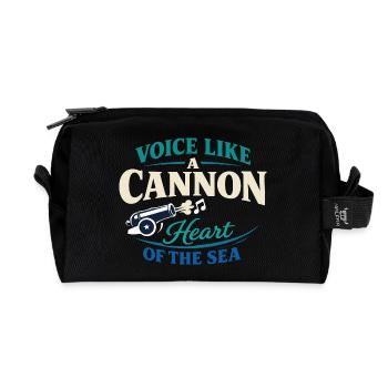 Communauté de musique folk Shanty Crew - Trousse de toilette en tissu recyclé - noir - Devant