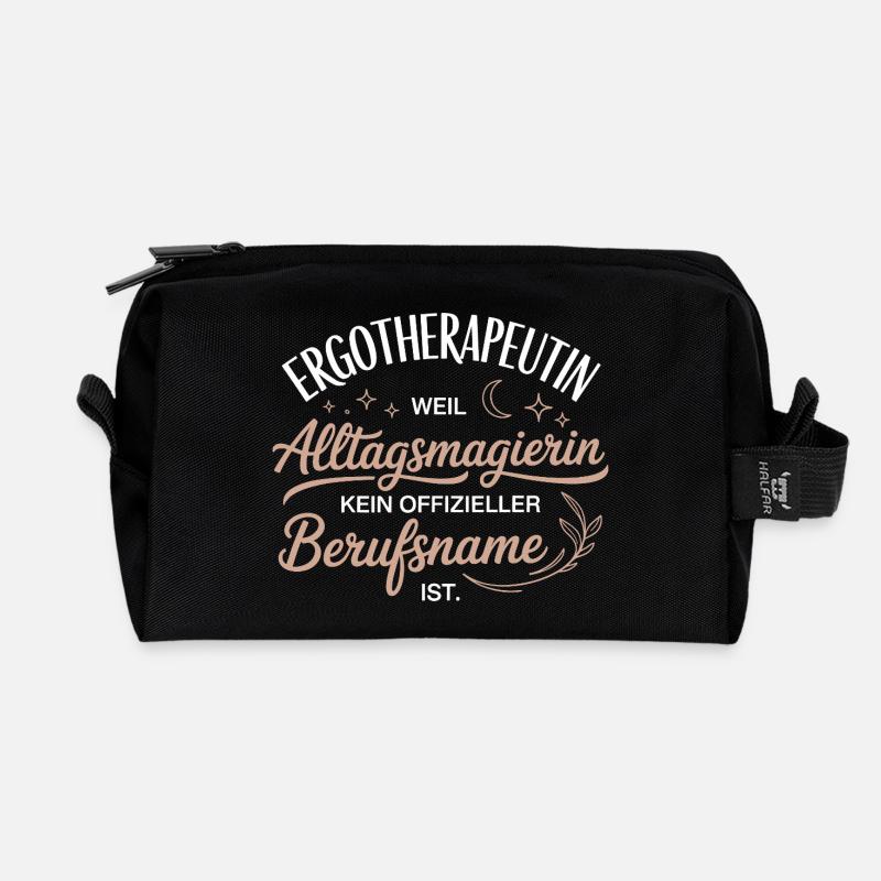Ergotherapeutin Ergo Praxis Team Ergotherapie - Recycelte Kulturtasche - Schwarz