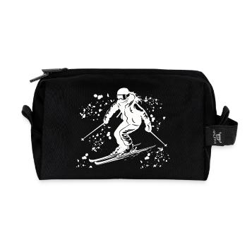 Ski alpin Sports d’hiver Ski nordique - Trousse de toilette en tissu recyclé - noir - Devant