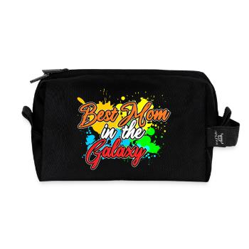 Meilleure maman de la galaxie - Trousse de toilette en tissu recyclé - noir - Devant
