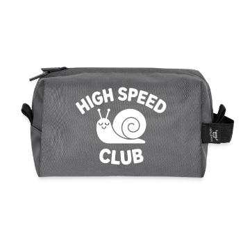 Club d’escargots à grande vitesse - Trousse de toilette en tissu recyclé - anthracite - Devant
