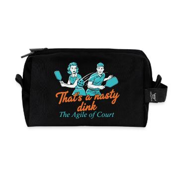 Pickleball-Spieler, der ein fieser Dink Agile Court ist - Recycelte Kulturtasche - Schwarz - Vorne