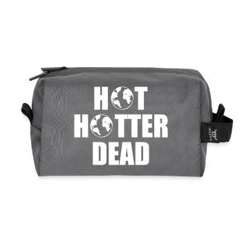 Hot hotter dead - Recycelte Kulturtasche - Anthrazit - Vorne